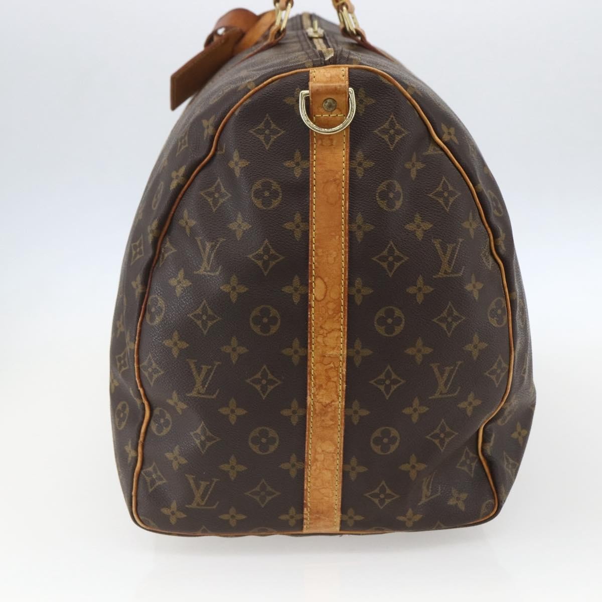 Louis Vuitton Keepall Bag Monogram Canvas Brown Canvas Travel Bag Bag (Pre-Owned)
