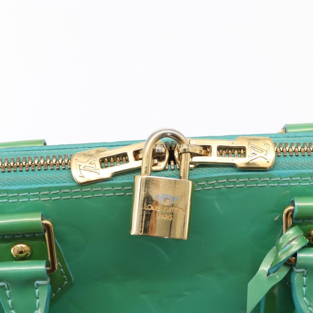 Louis Vuitton Alma Handbag Patent Leather Blue Patent_Leather Handbag (Pre-Owned)