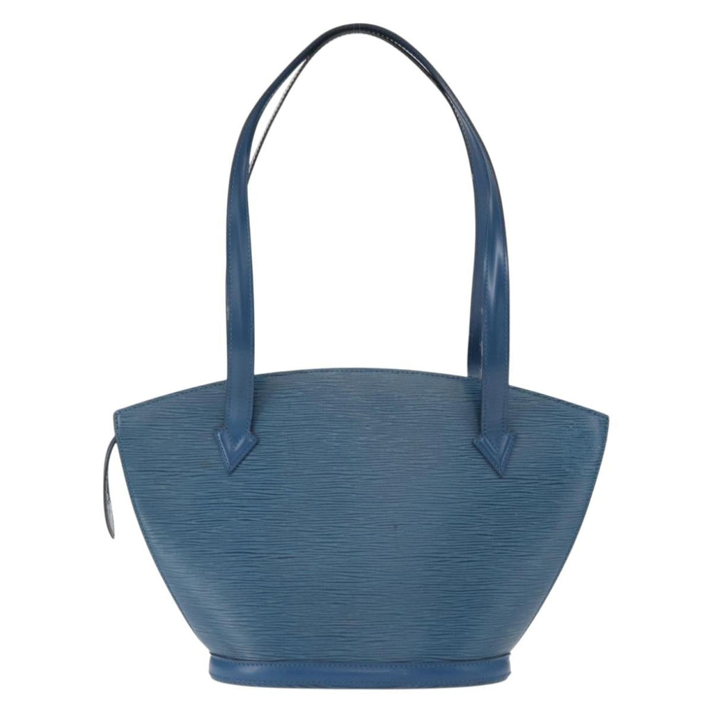 Louis Vuitton Saint Jacques Handbag Epi Leather Blue Leather Shoulder Bag Bag (Pre-Owned)