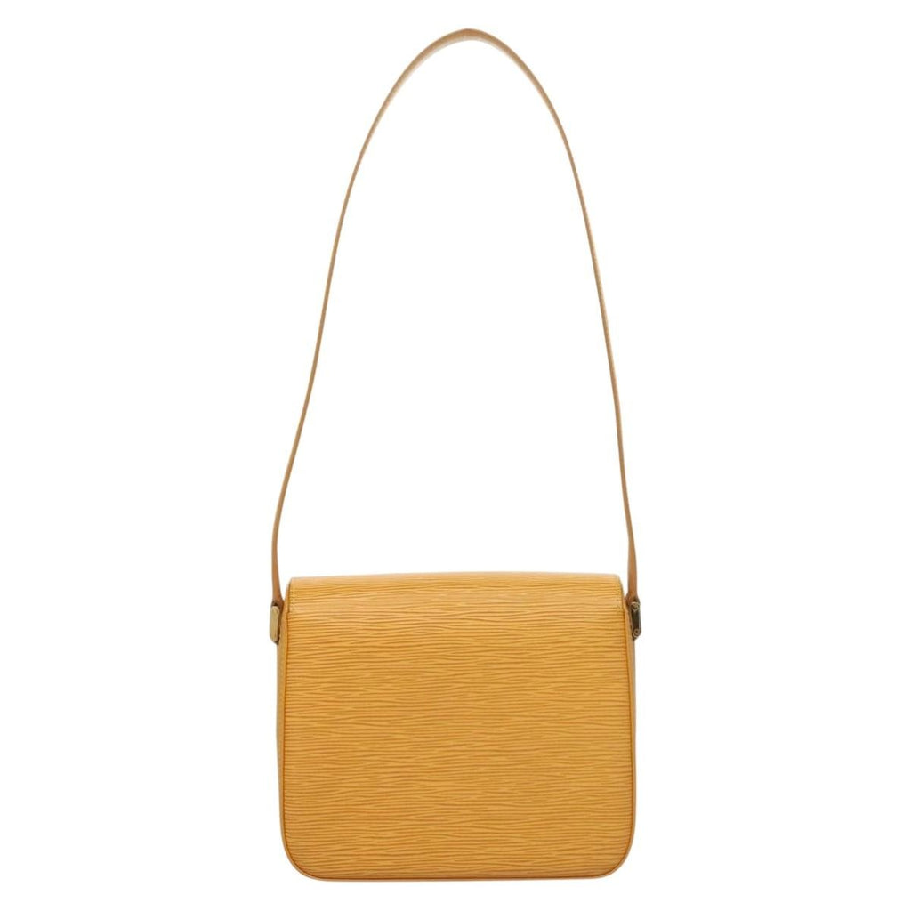 Louis Vuitton Buci Handbag Epi Leather Yellow Leather Shoulder Bag Bag (Pre-Owned)