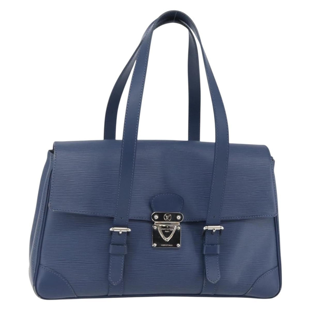 Louis Vuitton Segur Handbag Epi Leather Blue Leather Handbag (Pre-Owned)