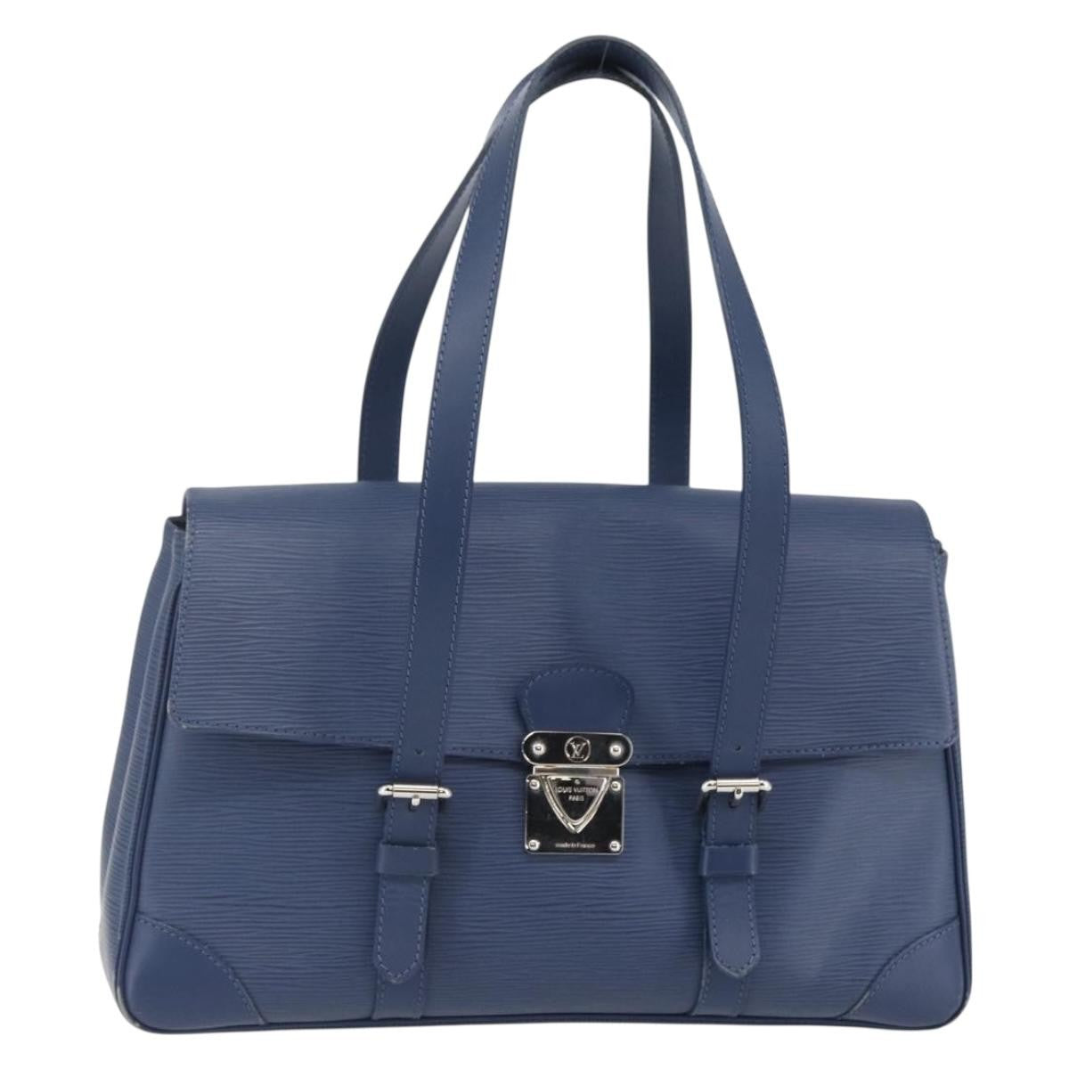 Louis Vuitton Segur Handbag Epi Leather Blue Leather Handbag (Pre-Owned)