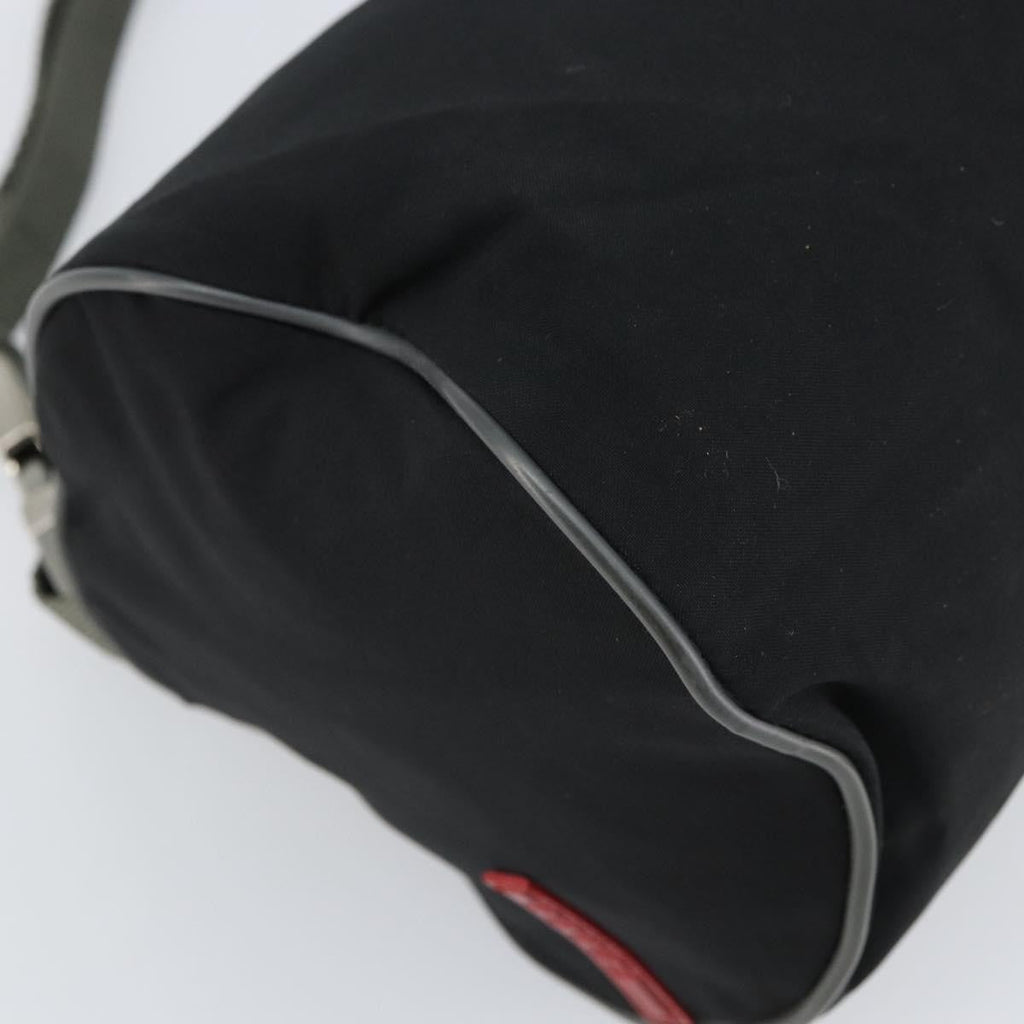 Prada Vintage Sport Shoulder Bag Nylon Black Nylon Shoulder Bag Bag (Pre-Owned)