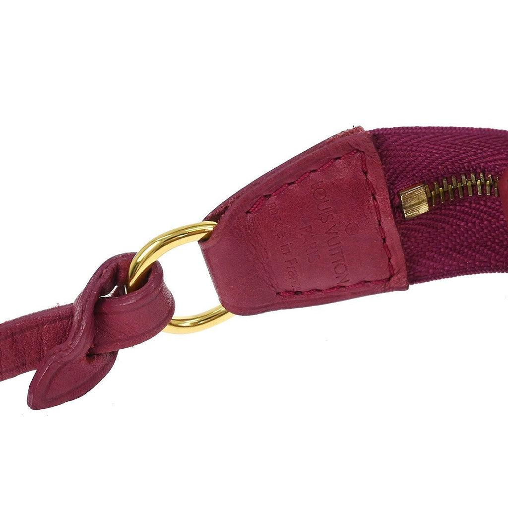 Louis Vuitton Charms Pochette Pvc Over Printed Silk Pink Pvc Clutche & Pouche Bag (Pre-Owned)
