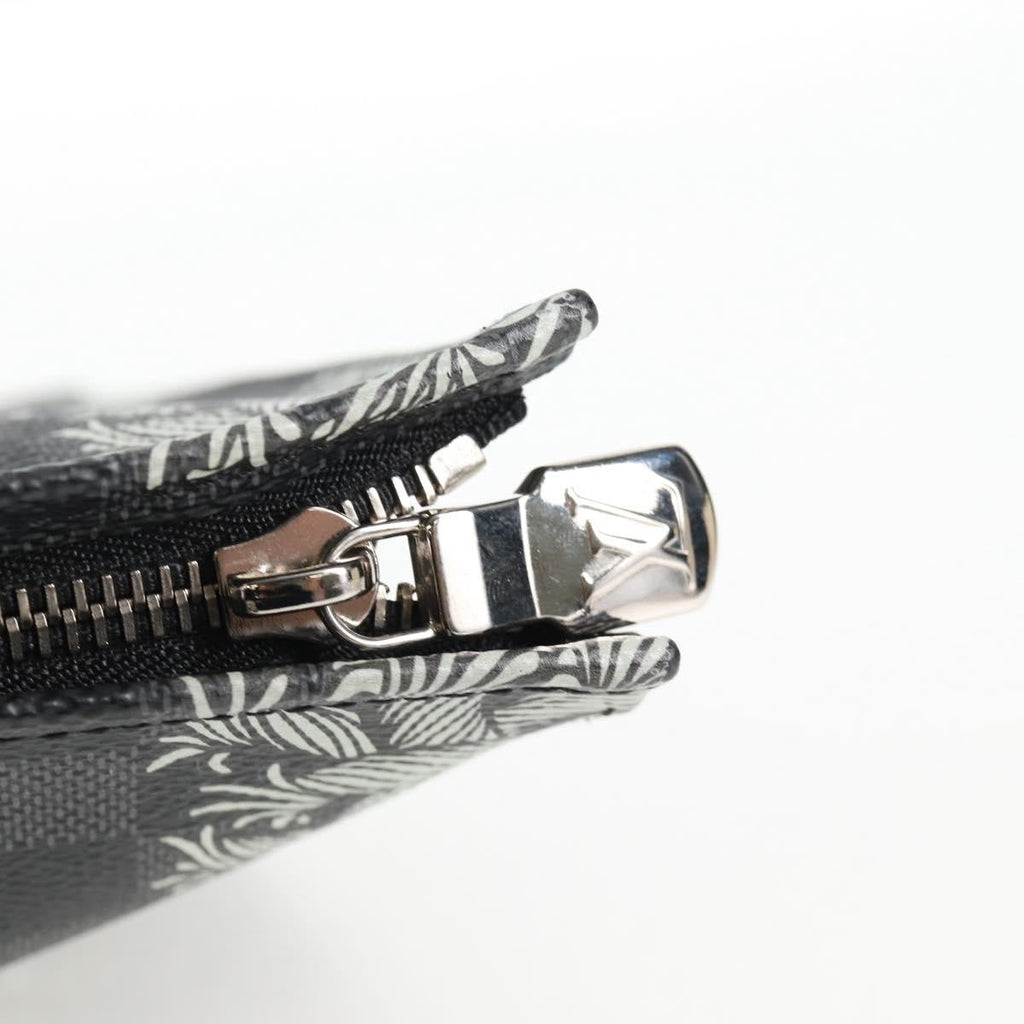 Louis Vuitton Pochette Voyage Limited Edition Nemeth Damier Graphite Black Canvas Clutche & Pouche Bag (Pre-Owned)