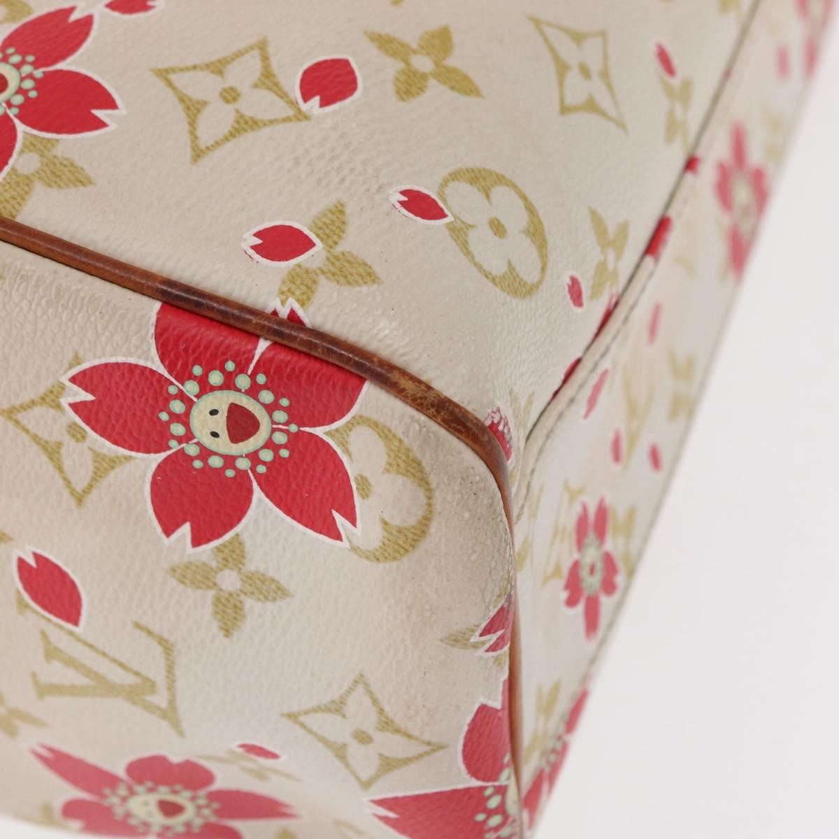 Louis Vuitton Retro Bag Limited Edition Cherry Blossom Monogram White Canvas Handbag (Pre-Owned)