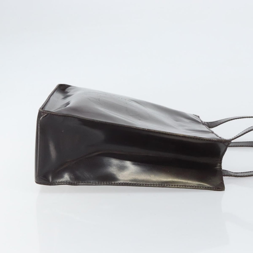 Chanel Vintage Tote Patent Leather Brown Patent_Leather Tote Bag Bag (Pre-Owned)