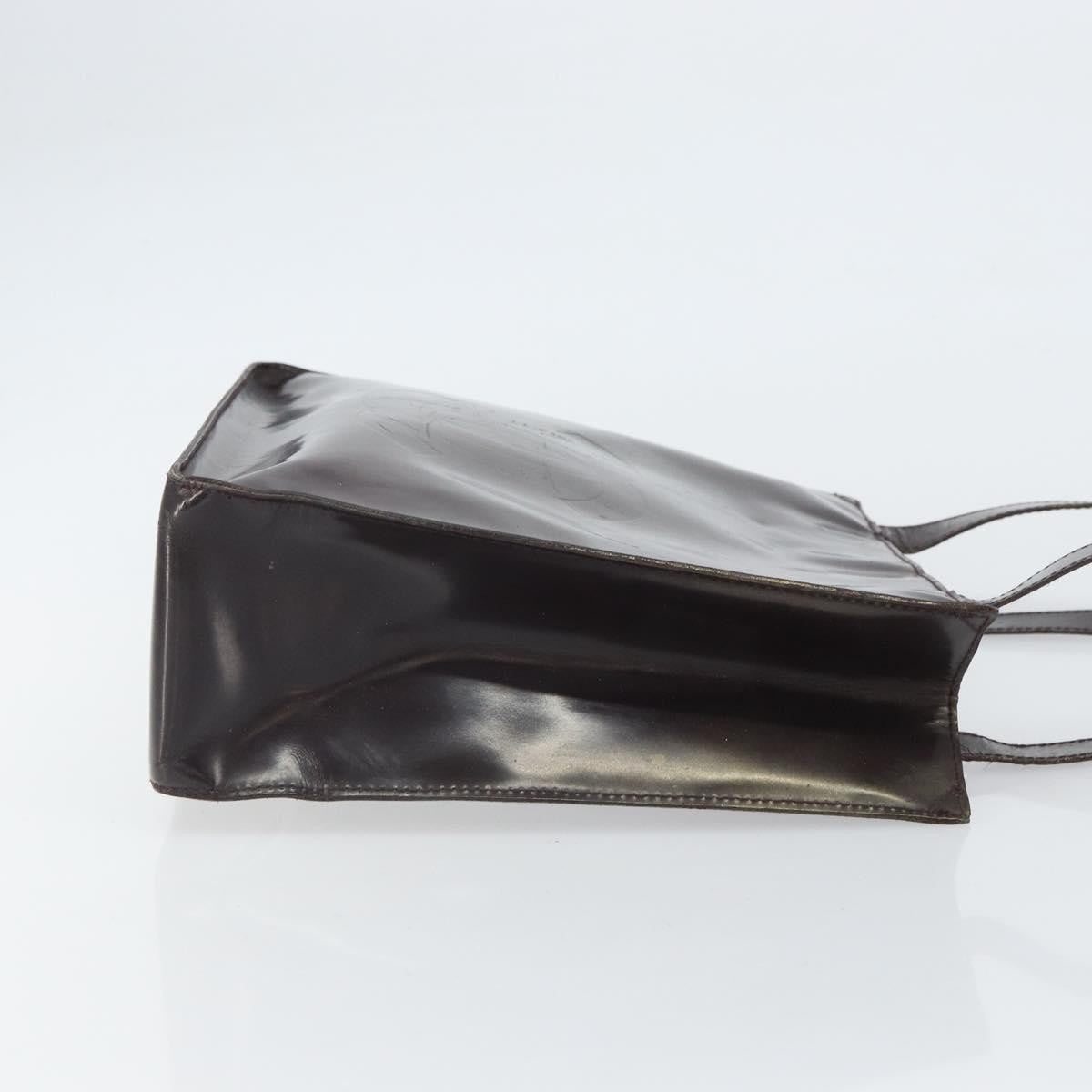 Chanel Vintage Tote Patent Leather Brown Patent_Leather Tote Bag Bag (Pre-Owned)