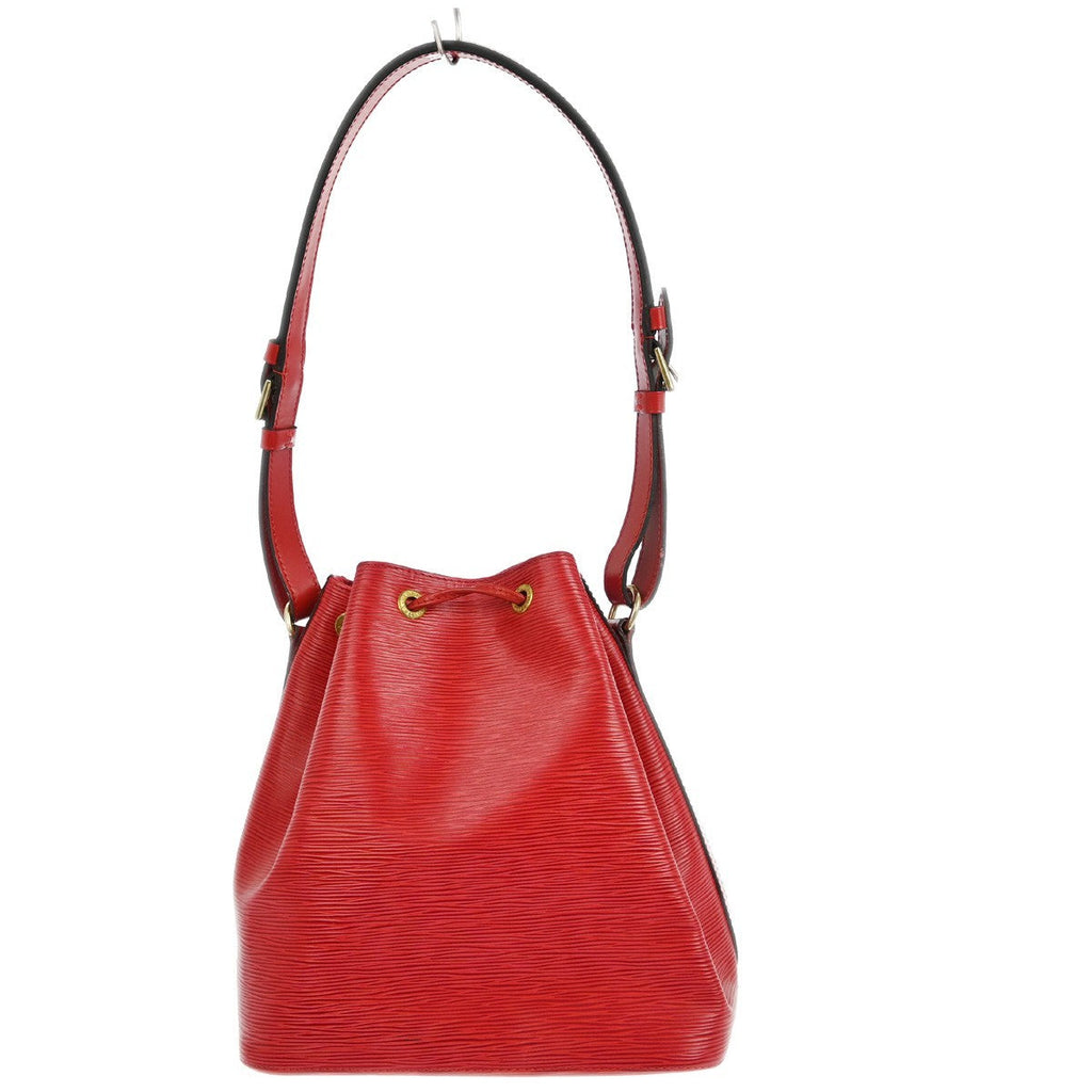 Louis Vuitton Noe Handbag Epi Leather Red Leather Shoulder Bag Bag (Pre-Owned)