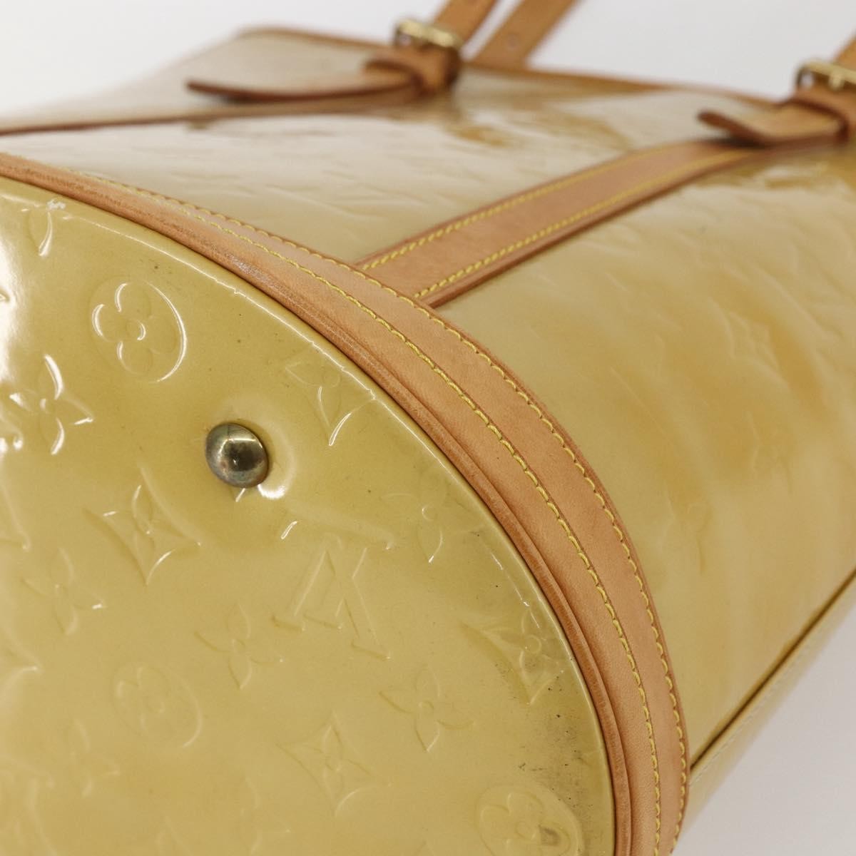 Louis Vuitton Bucket Bag Monogram Vernis Beige Patent_Leather Shoulder Bag Bag (Pre-Owned)