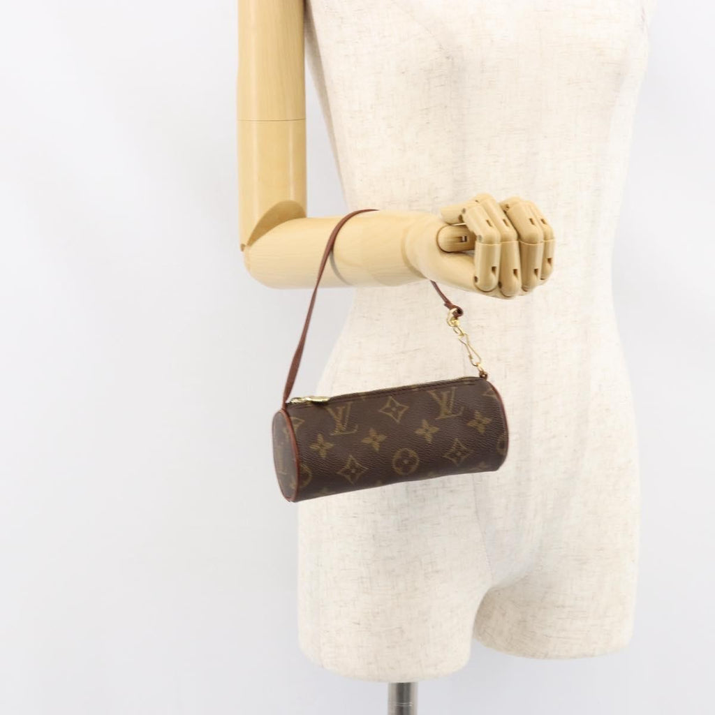Louis Vuitton Papillon Pochette Monogram Canvas Brown Canvas Clutche & Pouche Bag (Pre-Owned)