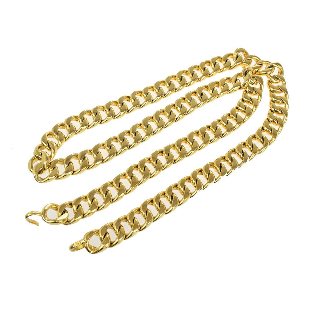 Chanel Cc Chunky Chain-Link Belt Gold-Plated Gold Gold_Plated Accessory (Pre-Owned)