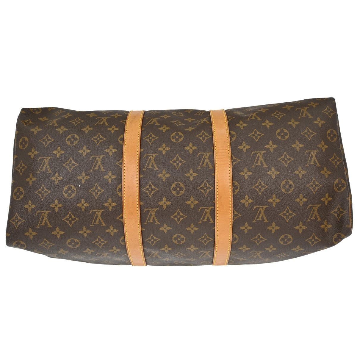 Louis Vuitton Keepall Bag Monogram Canvas Brown Canvas Travel Bag Bag (Pre-Owned)