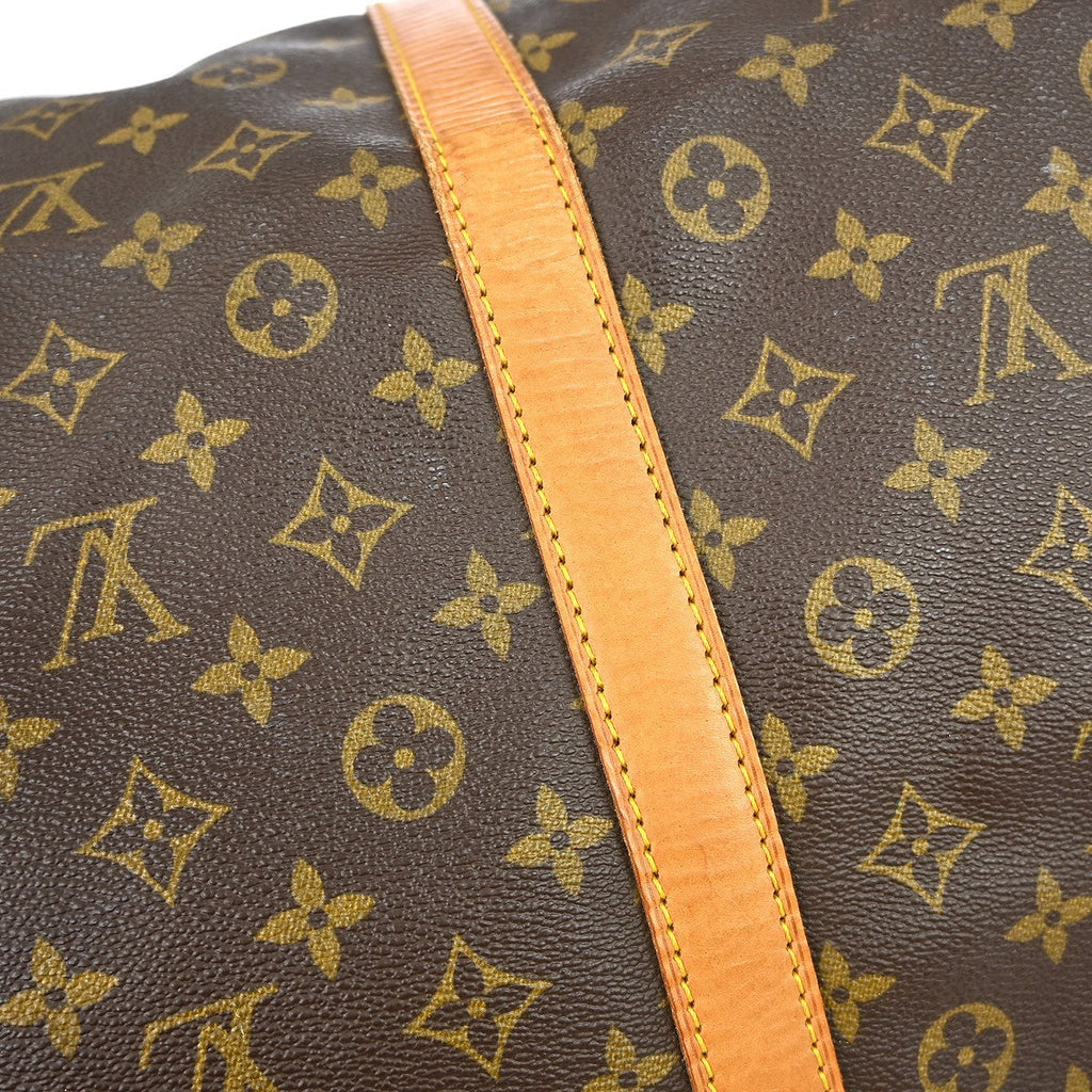 Louis Vuitton Keepall Bag Monogram Canvas Brown Canvas Travel Bag Bag (Pre-Owned)