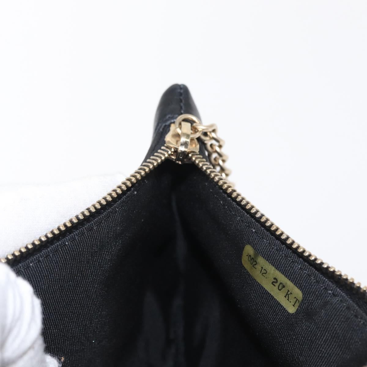 Chanel Camellia Clutch Bag Leather Black Leather Clutche & Pouche Bag (Pre-Owned)