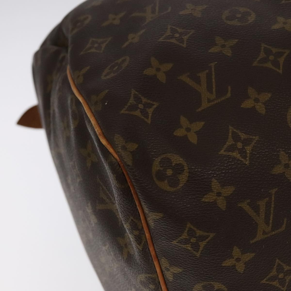 Louis Vuitton Keepall Bag Monogram Canvas Brown Canvas Travel Bag Bag (Pre-Owned)