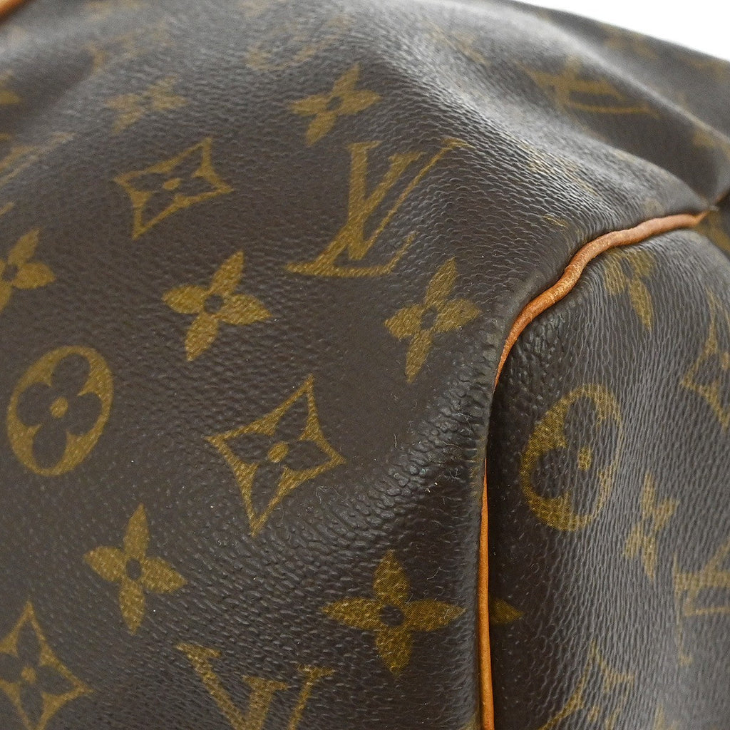 Louis Vuitton Keepall Bag Monogram Canvas Brown Canvas Travel Bag Bag (Pre-Owned)