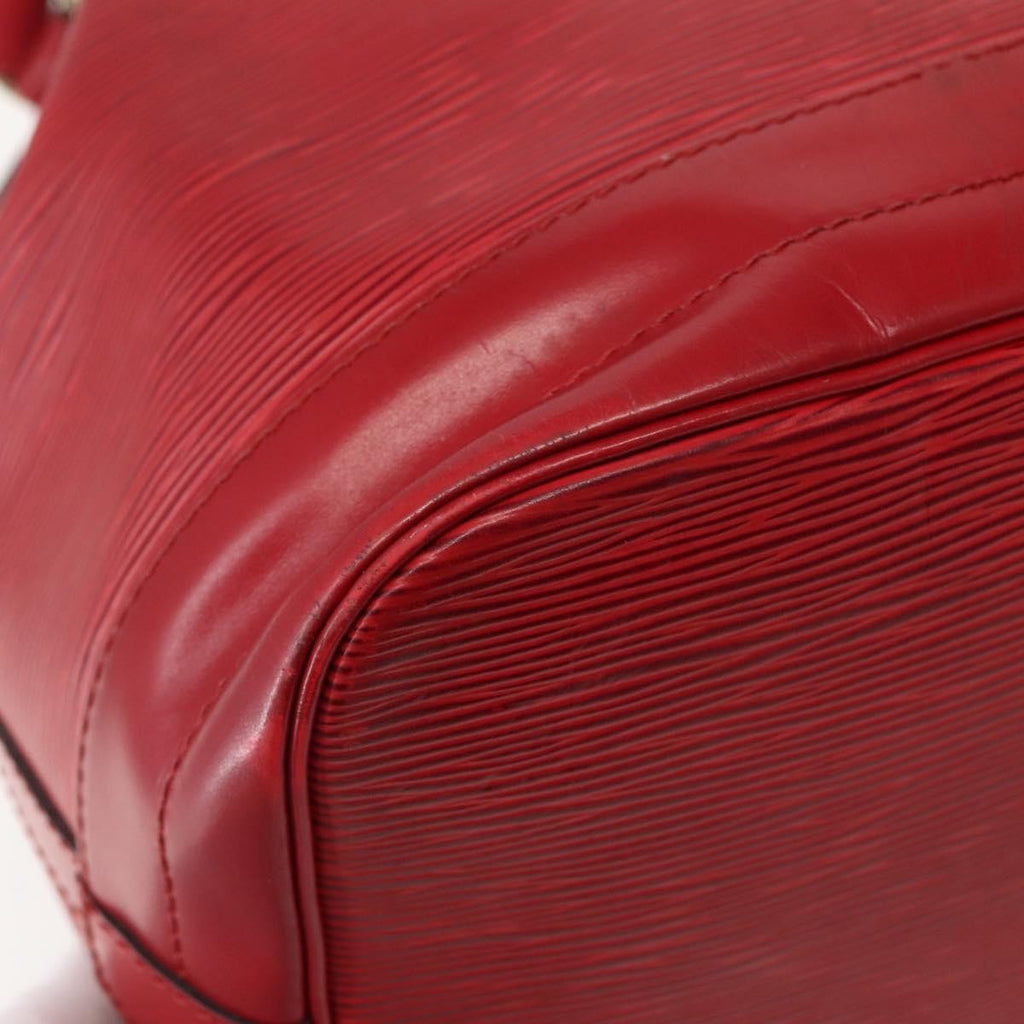 Louis Vuitton Noe Shoulder Bag Leather Red Leather Shoulder Bag Bag (Pre-Owned)