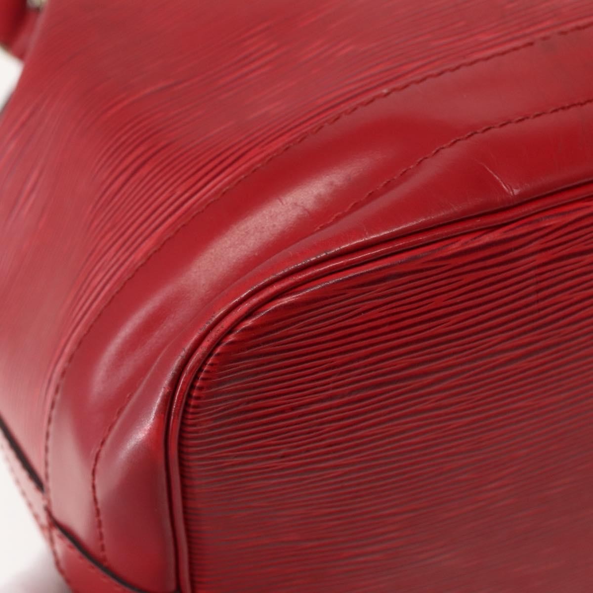 Louis Vuitton Noe Shoulder Bag Leather Red Leather Shoulder Bag Bag (Pre-Owned)