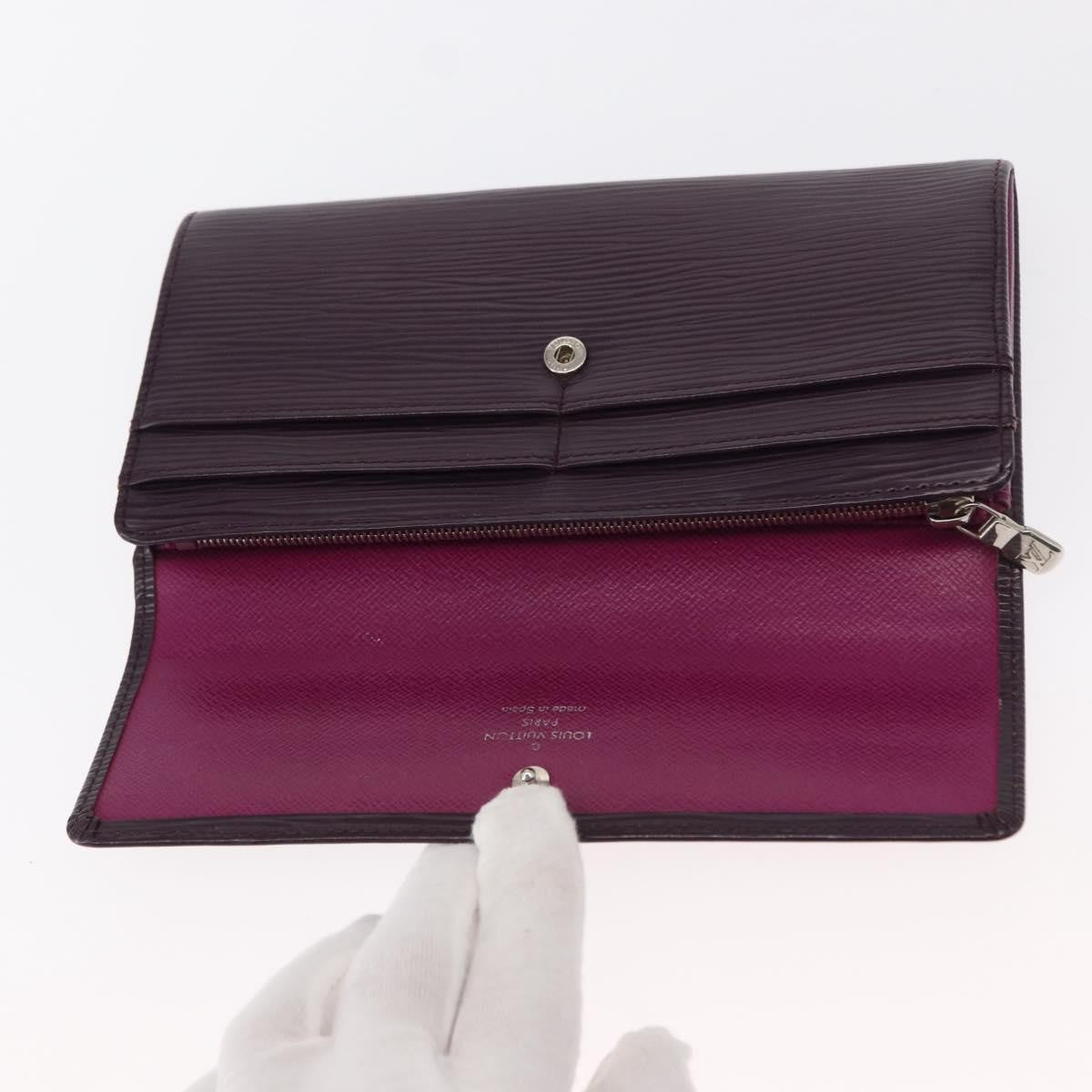 Louis Vuitton Vintage Sarah Wallet Epi Leather Purple Leather Wallets Accessory (Pre-Owned)