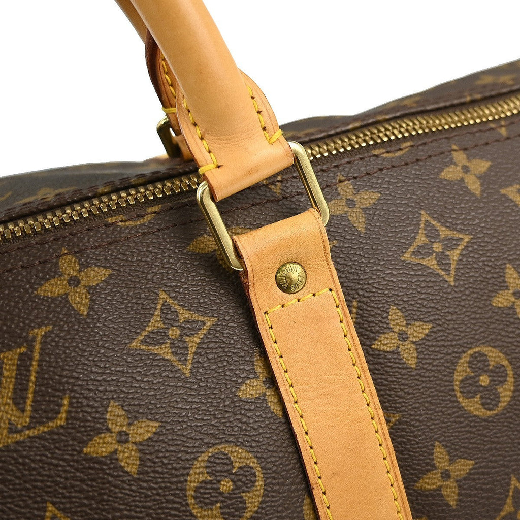 Louis Vuitton Keepall Bag Monogram Canvas Brown Canvas Travel Bag Bag (Pre-Owned)