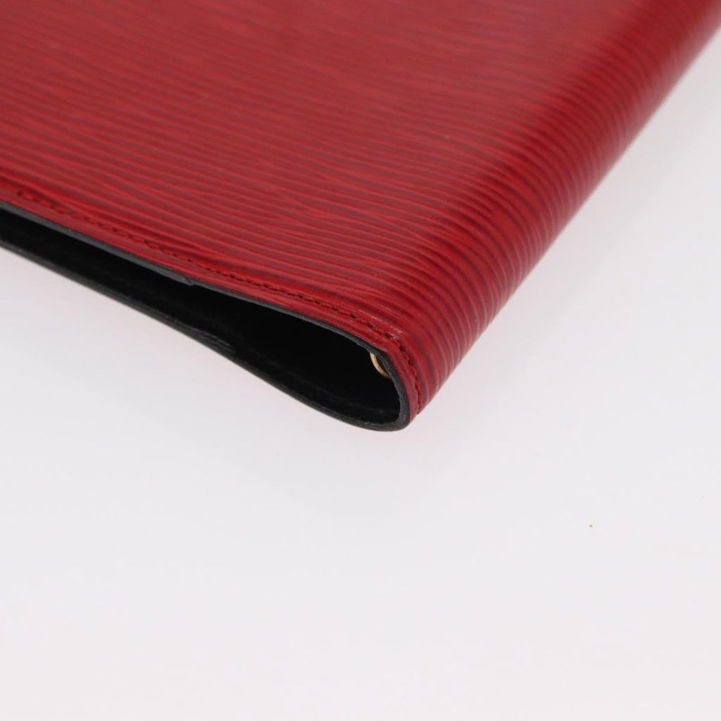 Louis Vuitton Agenda Cover Epi Leather Red Leather Wallets Accessory (Pre-Owned)