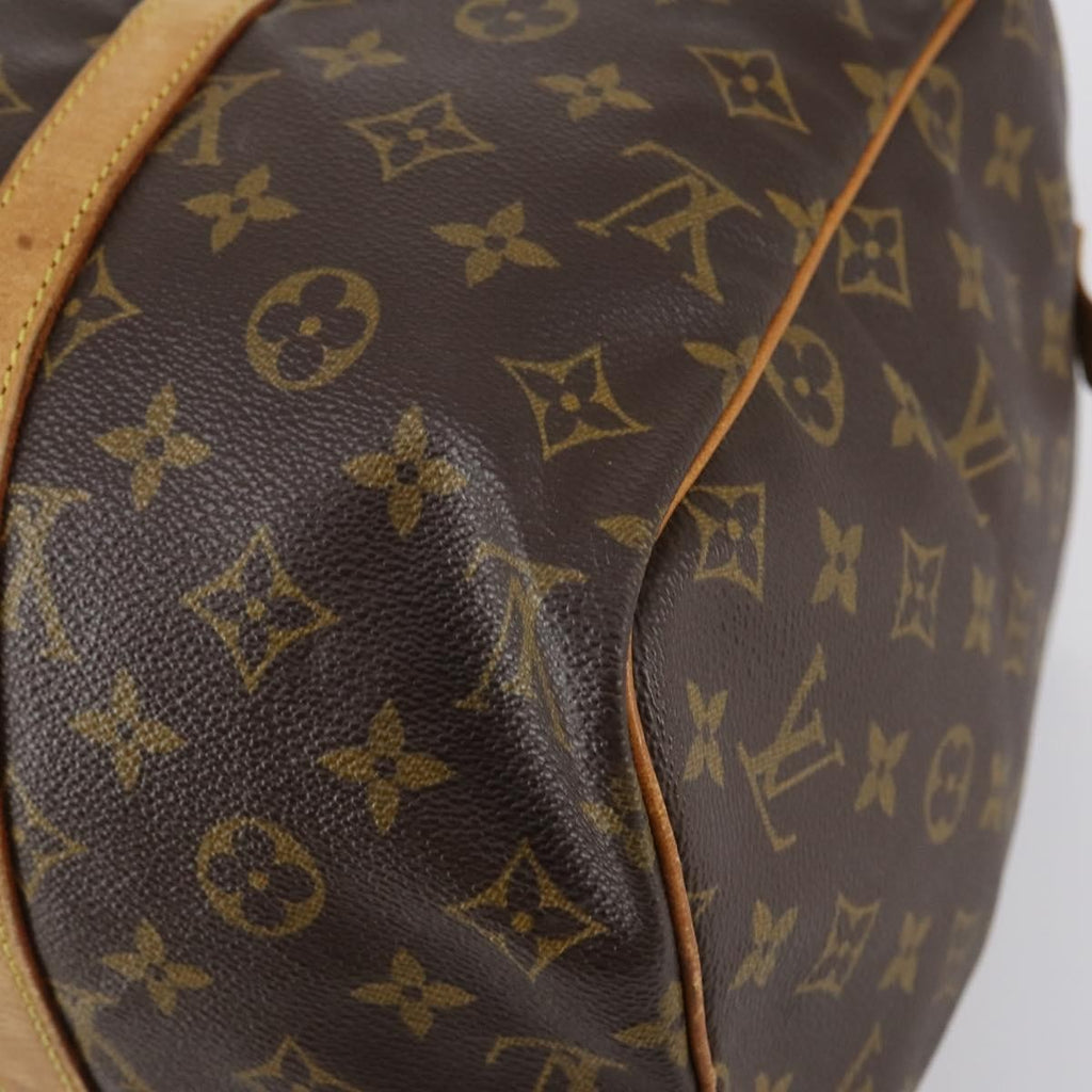 Louis Vuitton Sac Souple Handbag Monogram Canvas Brown Canvas Travel Bag Bag (Pre-Owned)