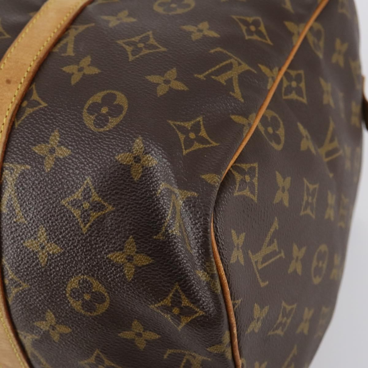 Louis Vuitton Sac Souple Handbag Monogram Canvas Brown Canvas Travel Bag Bag (Pre-Owned)