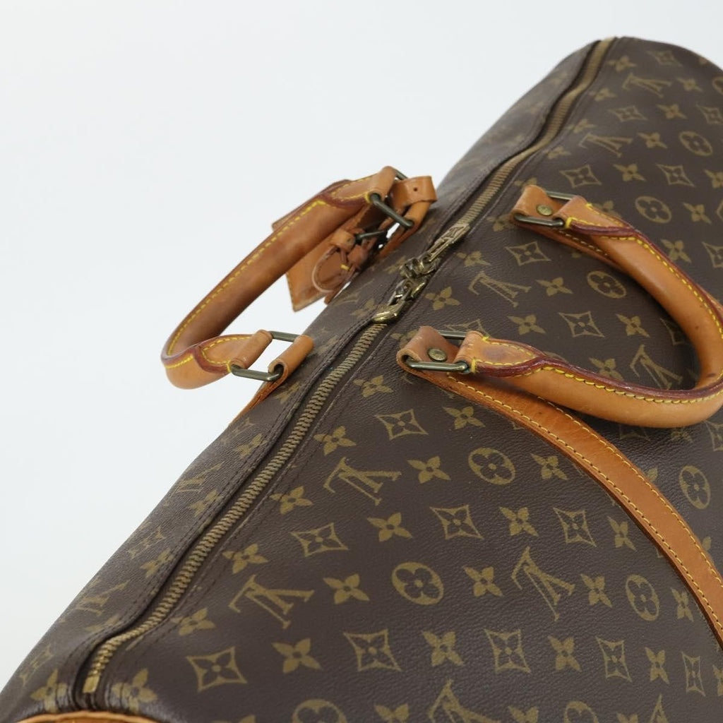 Louis Vuitton Keepall Bag Monogram Canvas Brown Canvas Travel Bag Bag (Pre-Owned)