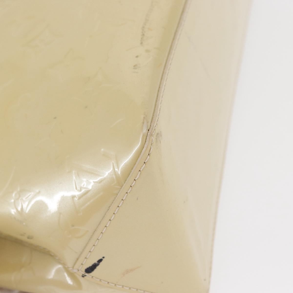Louis Vuitton Wilshire Handbag Monogram Vernis Beige Patent_Leather Handbag (Pre-Owned)