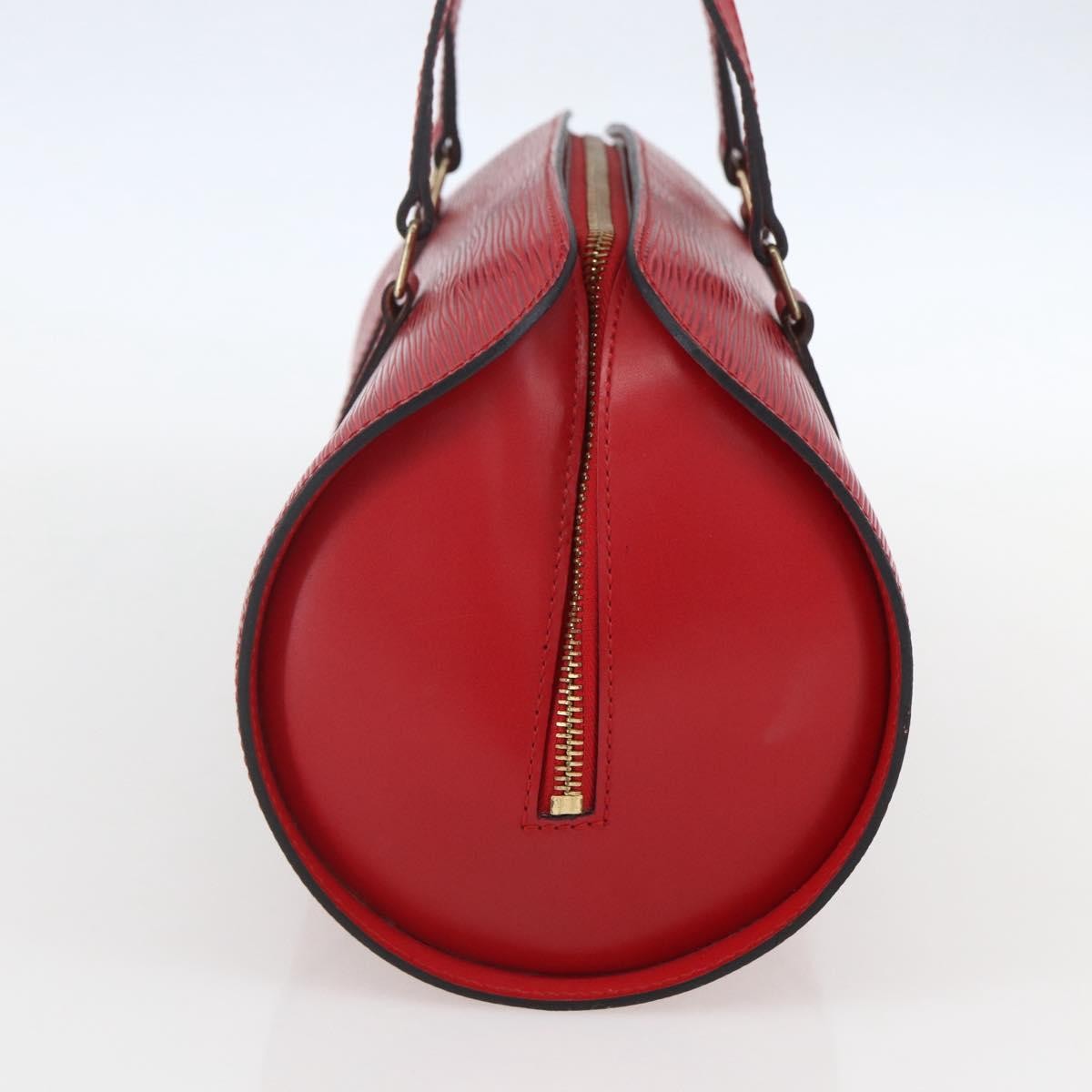 Louis Vuitton Soufflot Handbag Epi Leather Red Leather Shoulder Bag Bag (Pre-Owned)