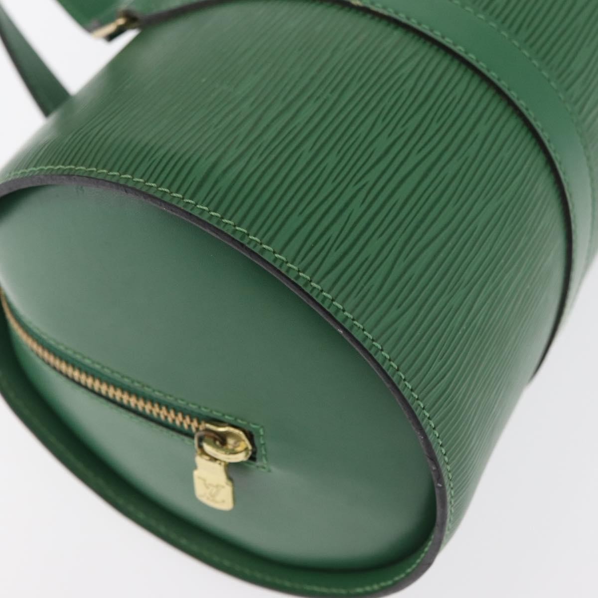 Louis Vuitton Soufflot Handbag Epi Leather Green Leather Handbag (Pre-Owned)