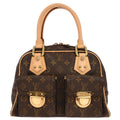 Louis Vuitton Manhattan Handbag Monogram Canvas Brown Canvas Handbag (Pre-Owned)