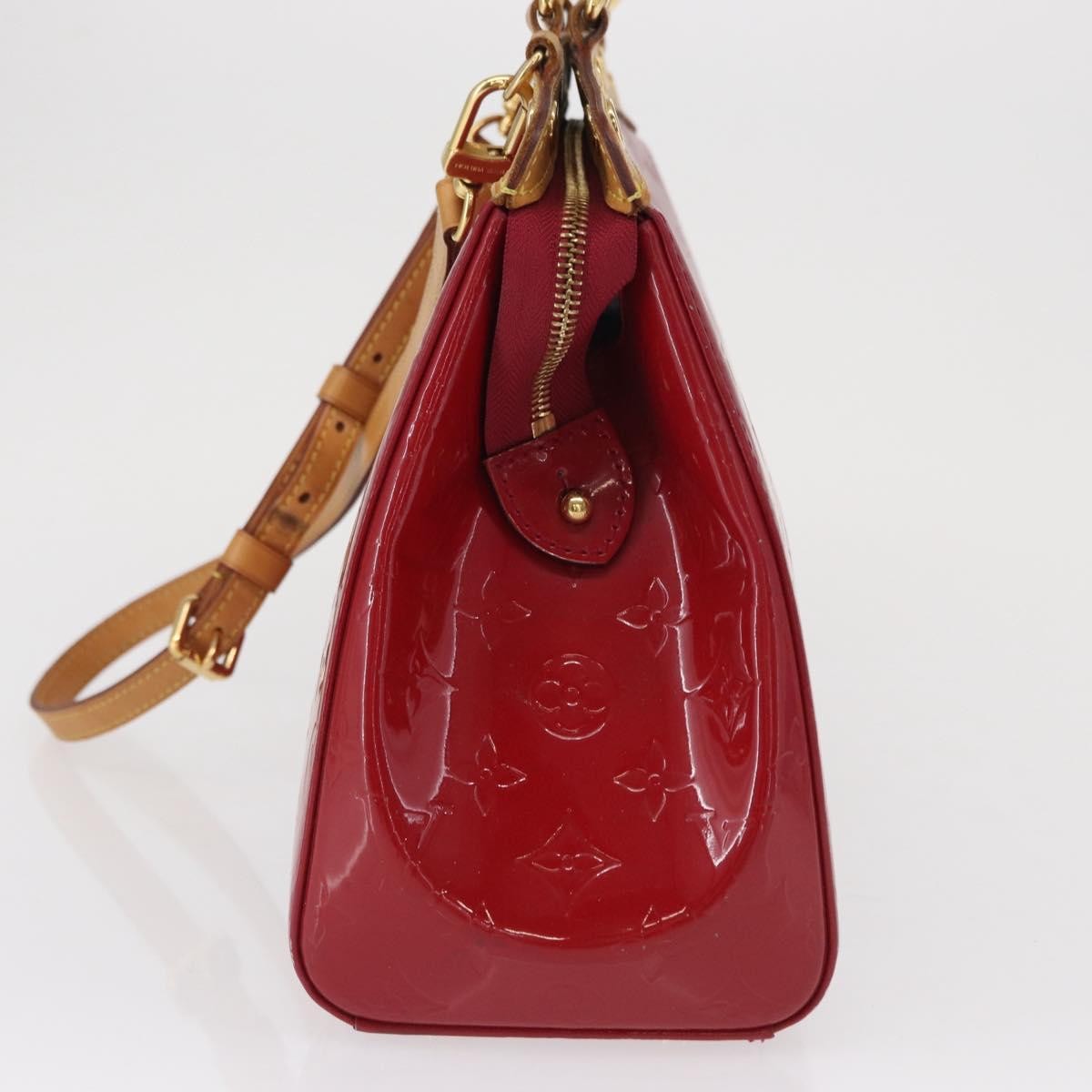Louis Vuitton Brea Handbag Monogram Vernis Red Patent_Leather Handbag (Pre-Owned)