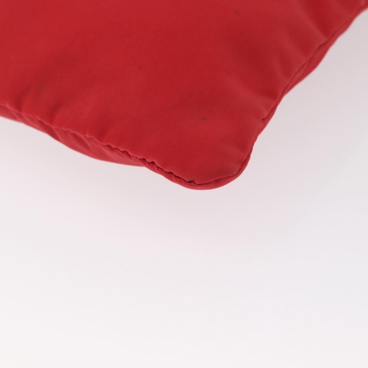 Prada Flat Messenger Bag Tessuto Red Nylon Shoulder Bag Bag (Pre-Owned)