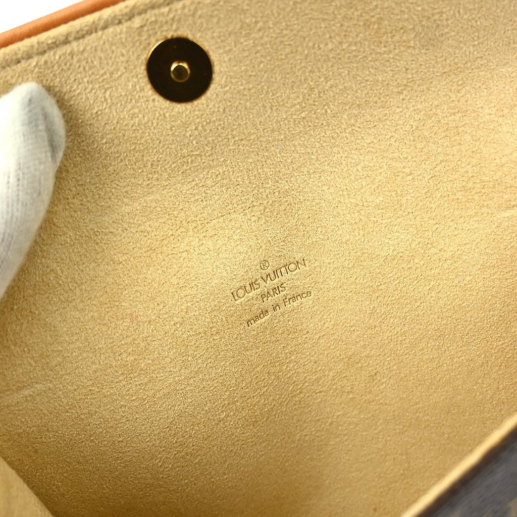 Louis Vuitton Florentine Pochette Monogram Canvas Brown Canvas Clutche & Pouche Bag (Pre-Owned)