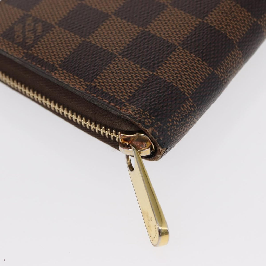 Louis Vuitton Zippy Wallet Nm Damier Brown Canvas Wallets Accessory (Pre-Owned)