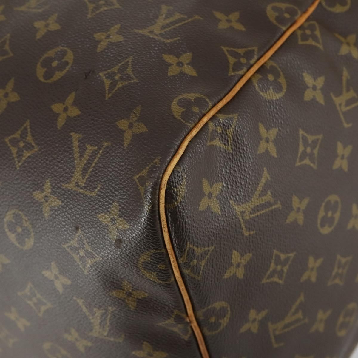 Louis Vuitton Keepall Bag Monogram Canvas Brown Canvas Travel Bag Bag (Pre-Owned)