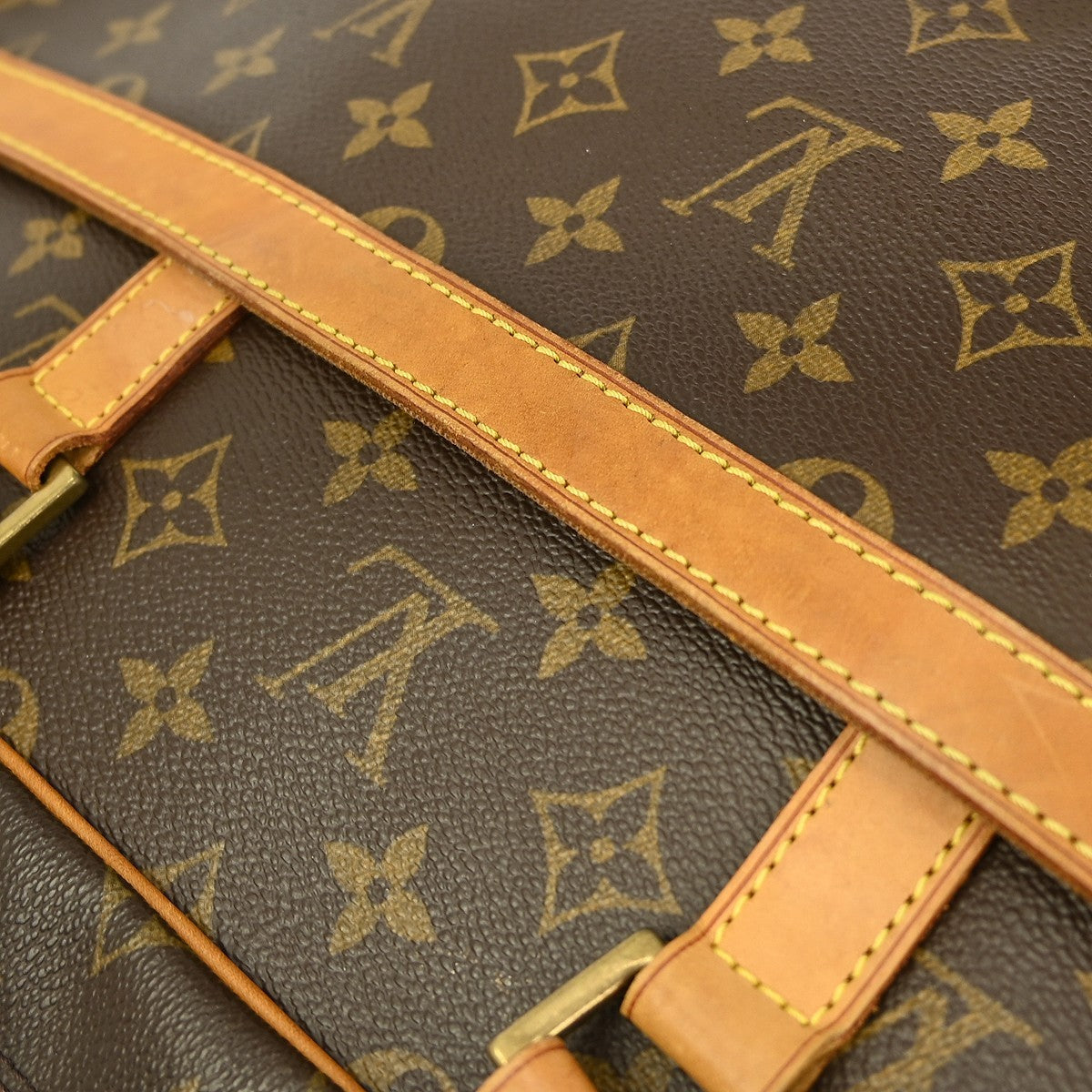 Louis Vuitton Porte-Documents Pegase Bag Monogram Canvas Brown Canvas Briefcase Bag (Pre-Owned)