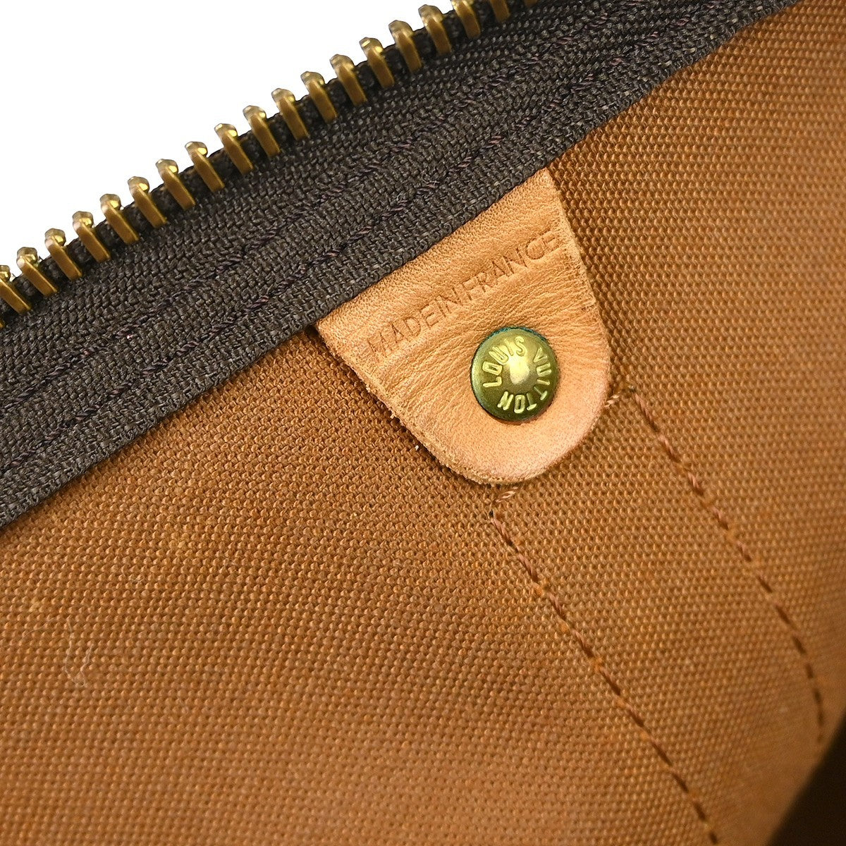 Louis Vuitton Keepall Bag Monogram Canvas Brown Canvas Travel Bag Bag (Pre-Owned)