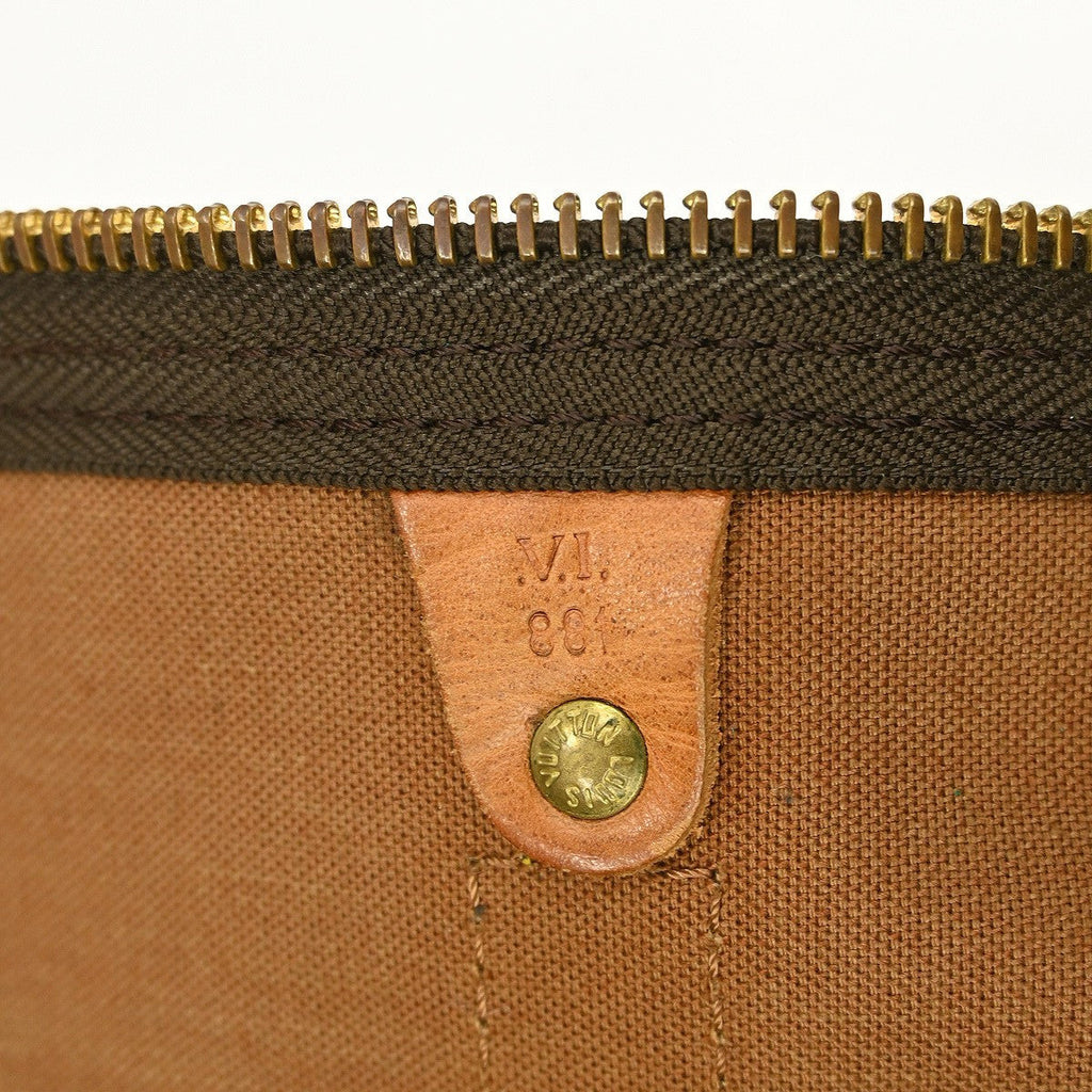 Louis Vuitton Keepall Bandouliere Bag Monogram Canvas Brown Canvas Travel Bag Bag (Pre-Owned)