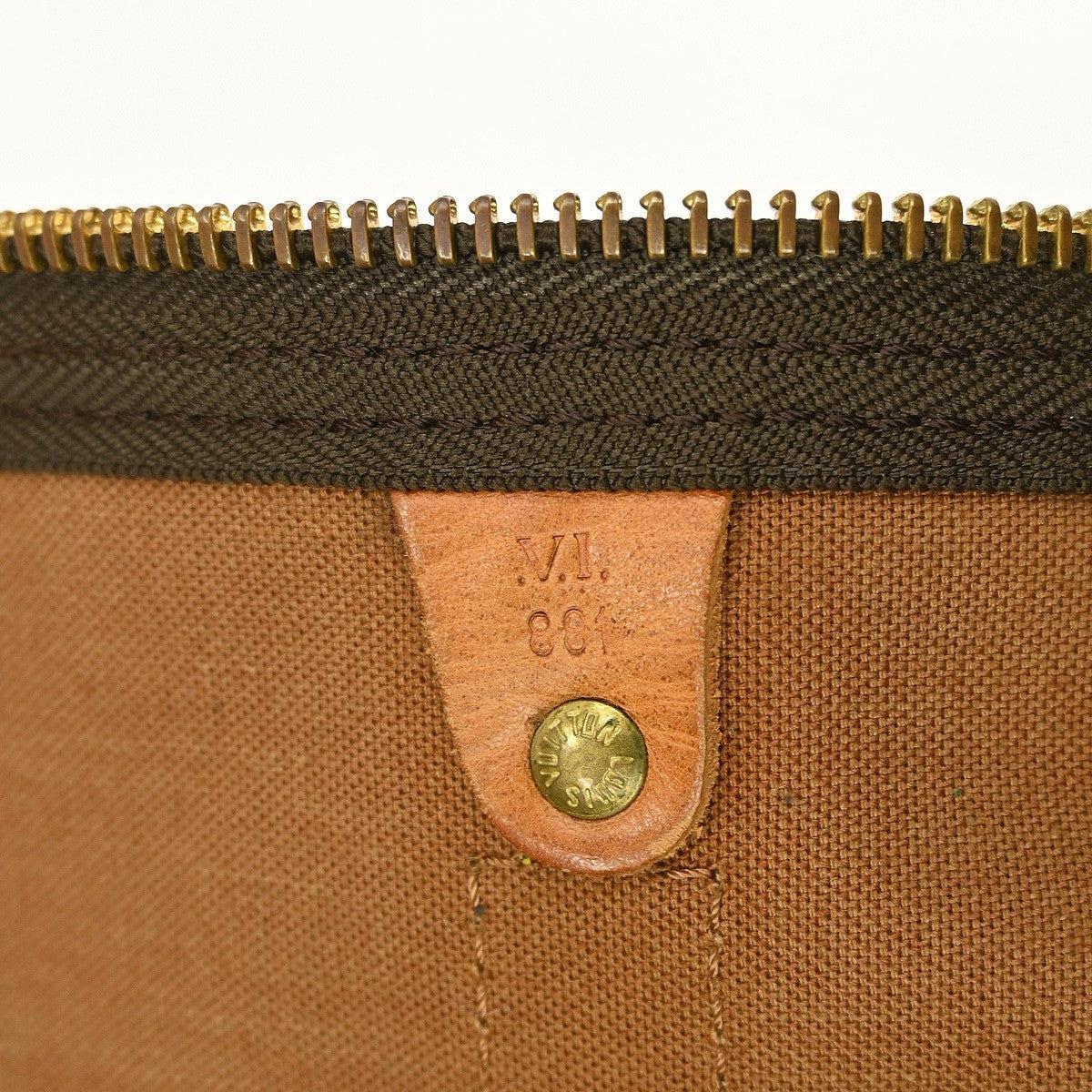 Louis Vuitton Keepall Bandouliere Bag Monogram Canvas Brown Canvas Travel Bag Bag (Pre-Owned)