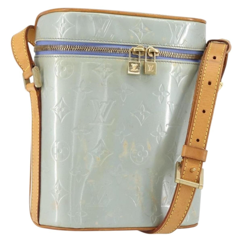 Louis Vuitton Sullivan Handbag Monogram Vernis Gray Patent_Leather Shoulder Bag Bag (Pre-Owned)