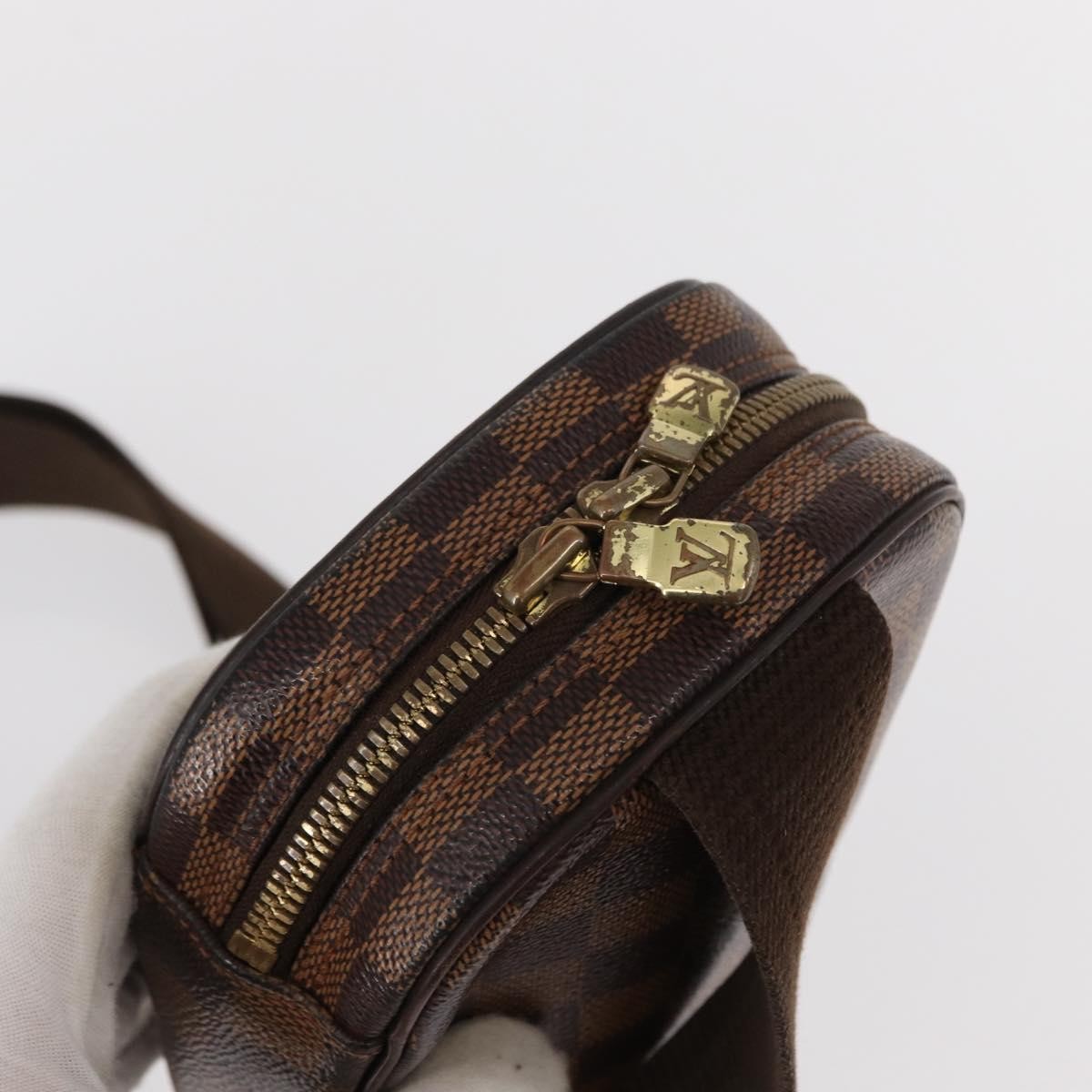 Louis Vuitton Pochette Gange Damier Brown Canvas Clutche & Pouche Bag (Pre-Owned)