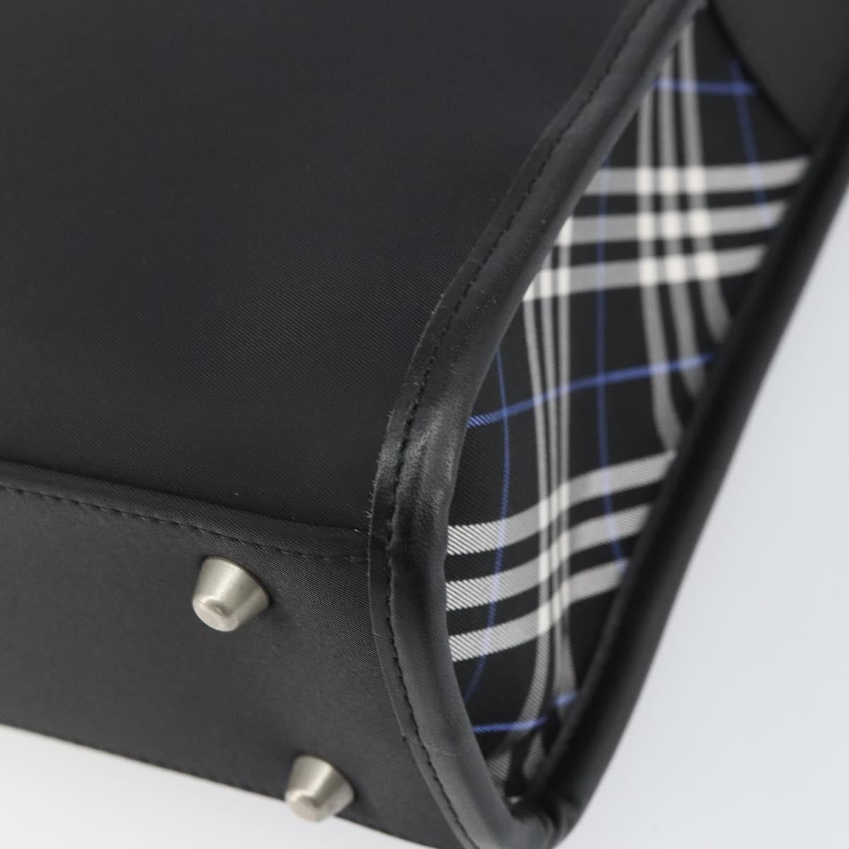 Burberry Black Label Business Bag Nylon Black Nylon Handbag (Pre-Owned)