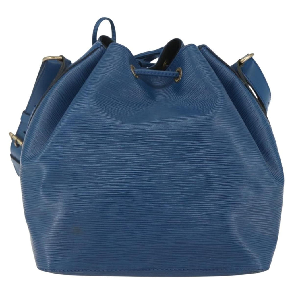Louis Vuitton Petit Noe Handbag Epi Leather Blue Leather Shoulder Bag Bag (Pre-Owned)