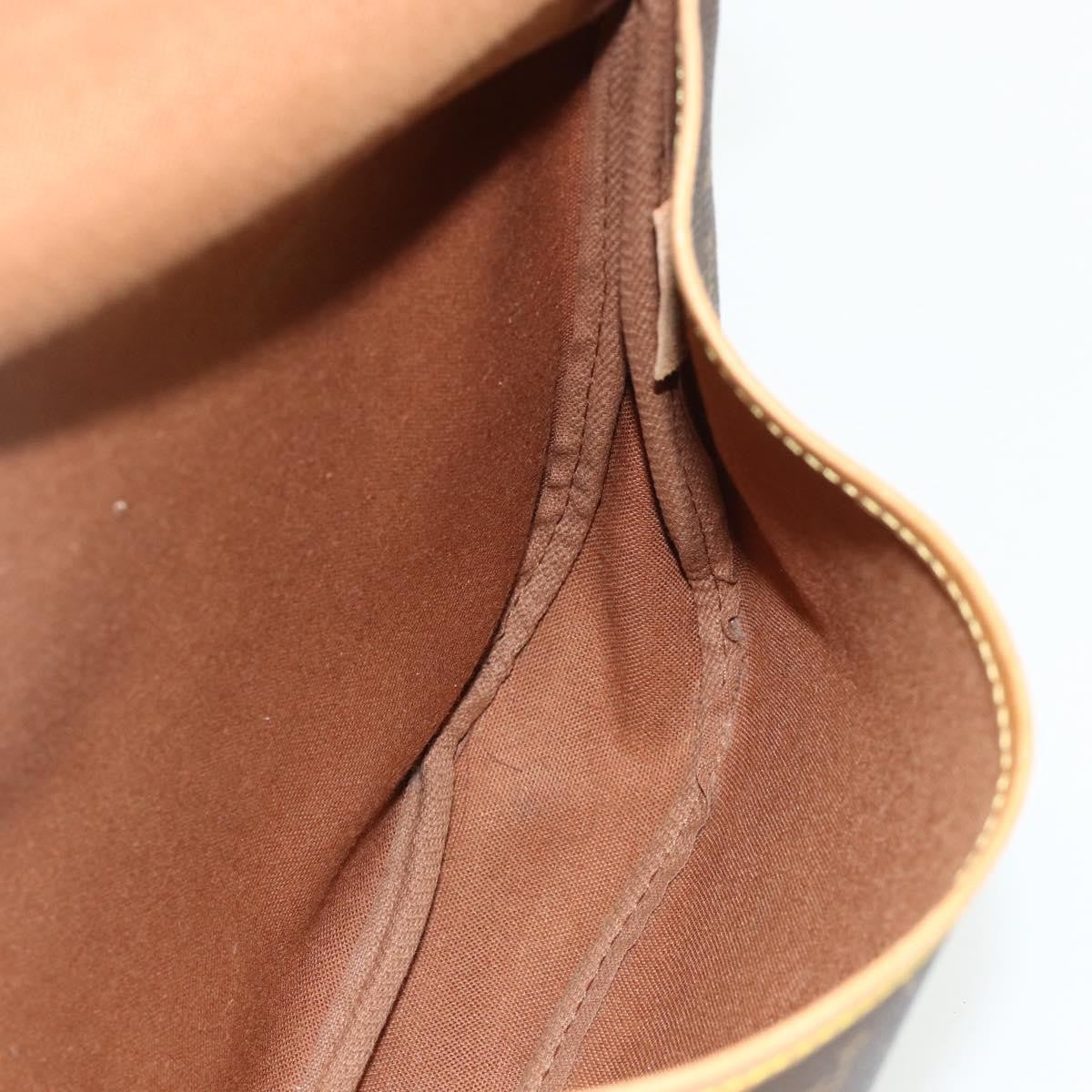 Louis Vuitton Saumur Handbag Monogram Canvas Brown Canvas Shoulder Bag Bag (Pre-Owned)