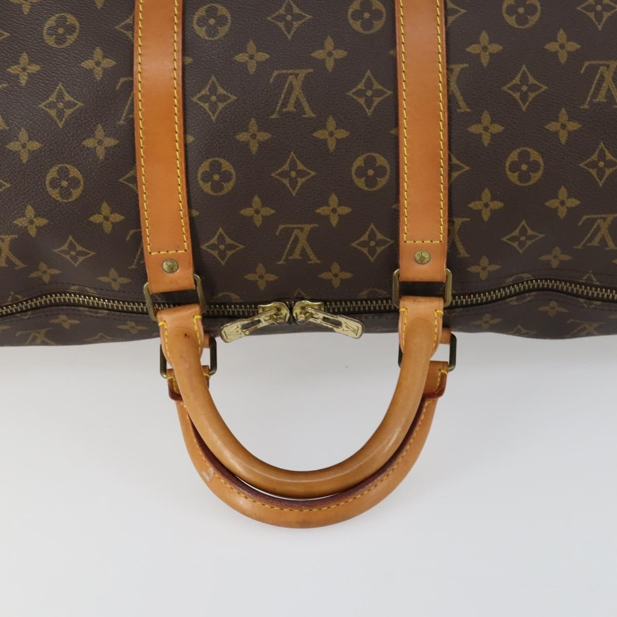 Louis Vuitton Keepall Bag Monogram Canvas Brown Canvas Travel Bag Bag (Pre-Owned)