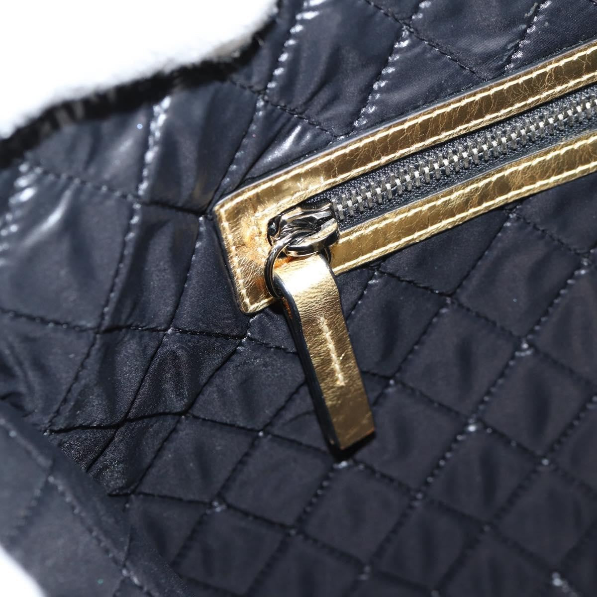 Chanel Feminine Pouch Crinkled Leather Gold Leather Clutche & Pouche Bag (Pre-Owned)