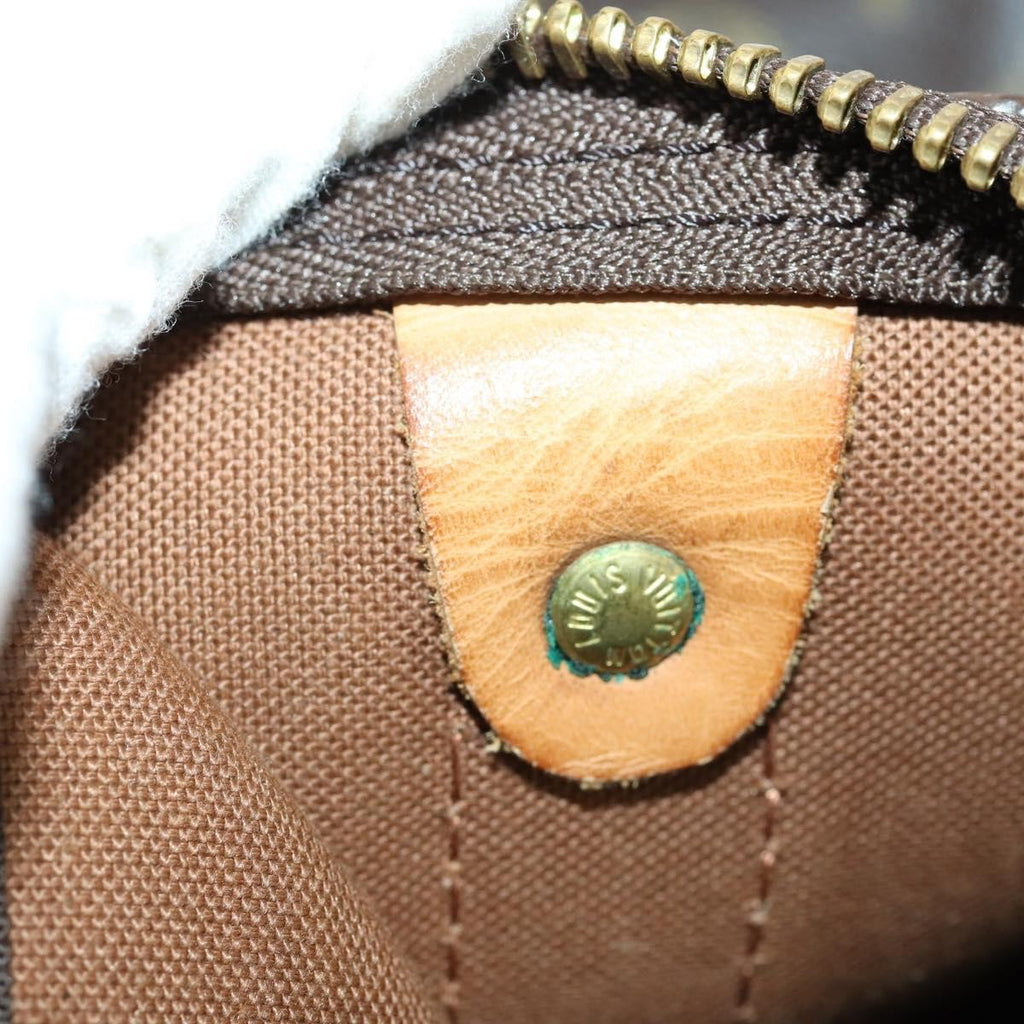 Louis Vuitton Keepall Bag Monogram Canvas Brown Canvas Travel Bag Bag (Pre-Owned)